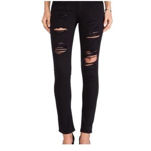 AGOLDE Chloe Distressed Black Jeans